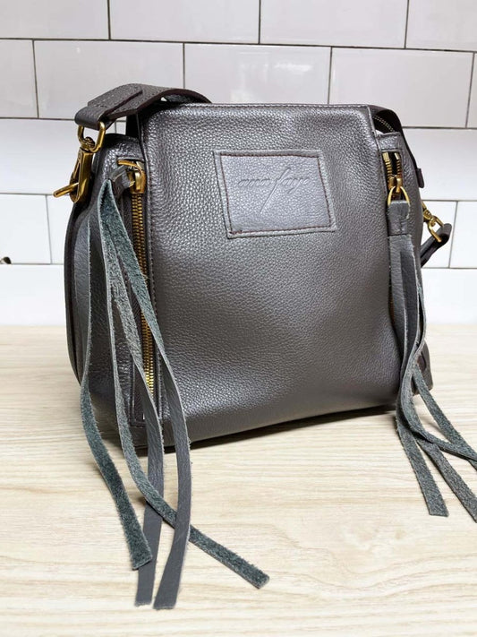 ana faye soft leather tassel convertible bag - good market thrift store