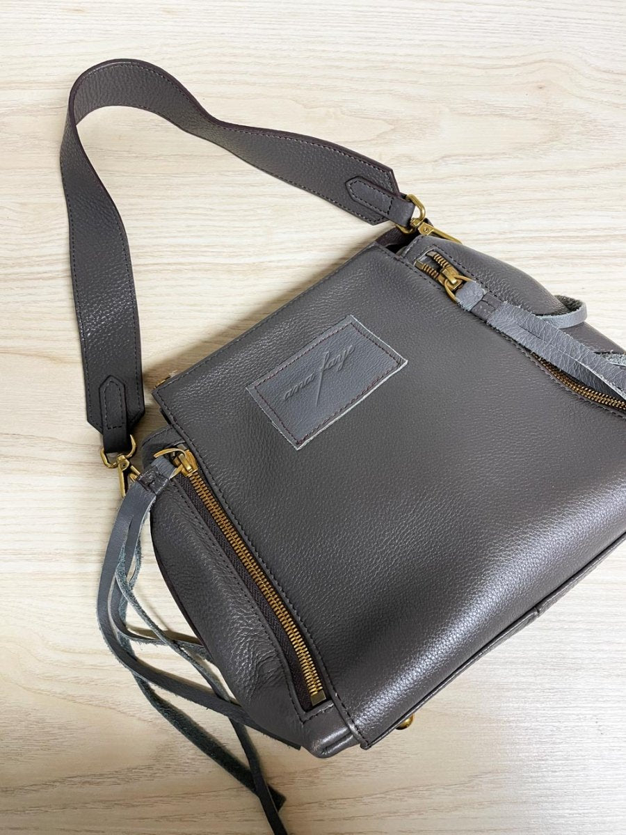 ana faye soft leather tassel convertible bag - good market thrift store