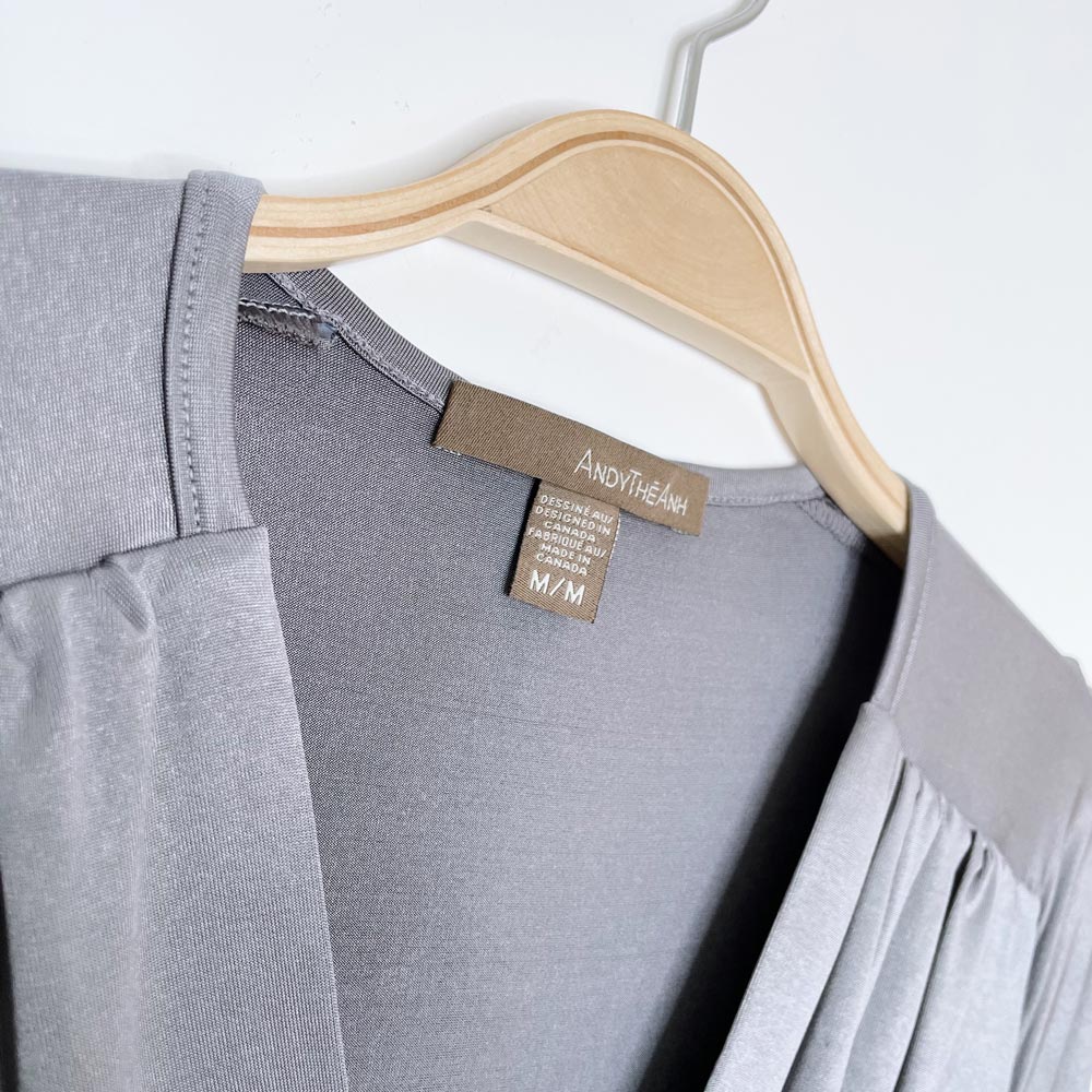 vintage 00s andy thé anh rtw stretch satin top