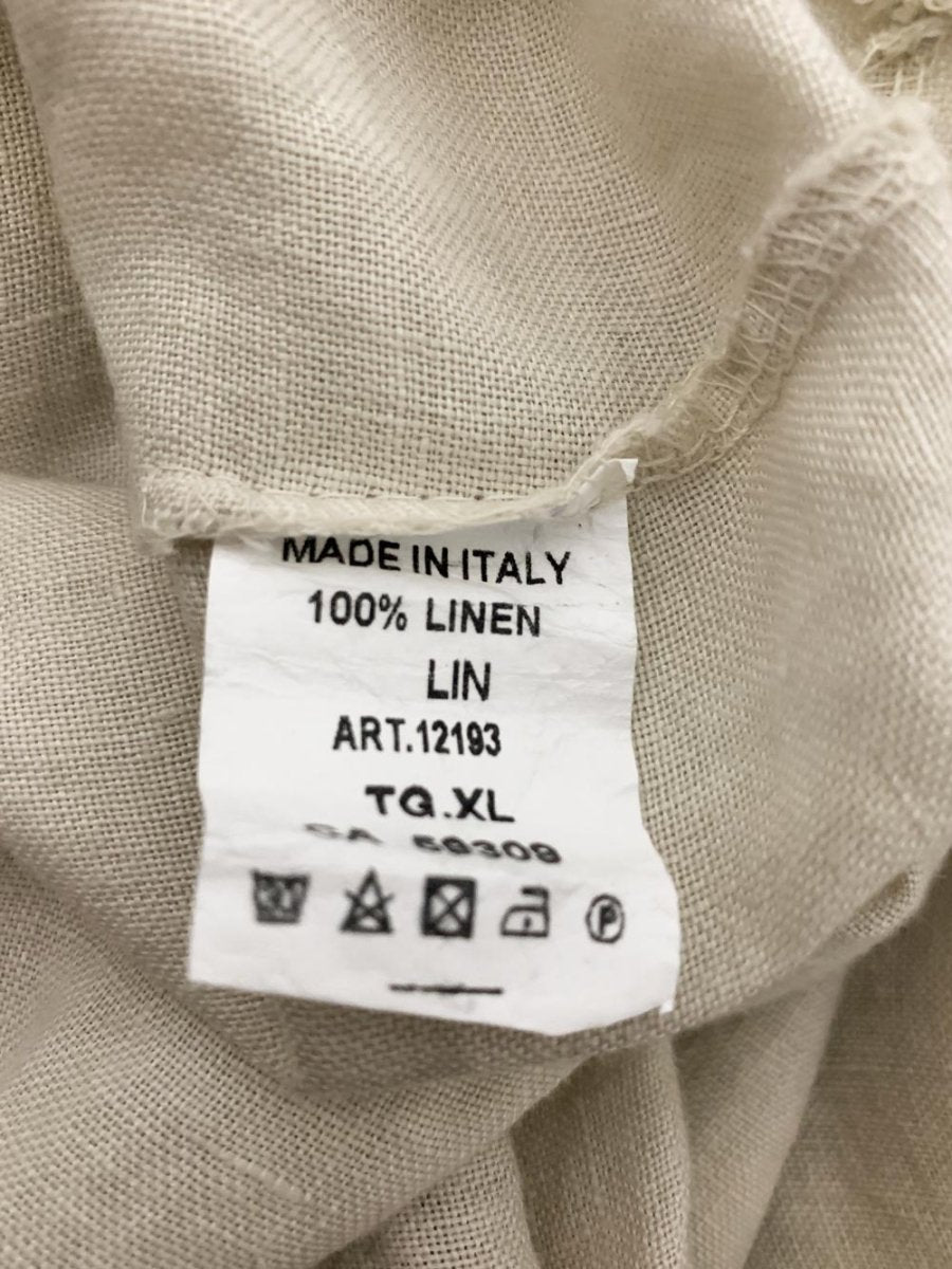 angela mara 100% linen asymmetric midi dress | made in italy - good market thrift store