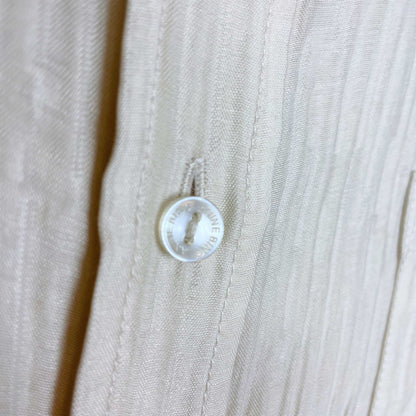 anine bing tio textured button down shirt - size medium