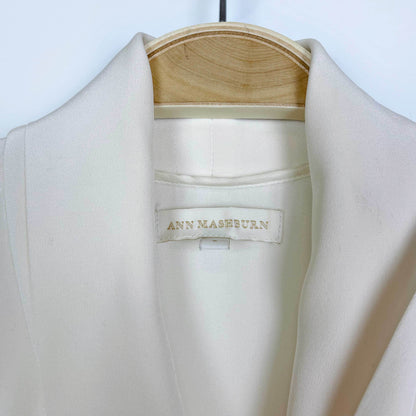 ann mashburn silk tie neck sleeveless blouse - size small