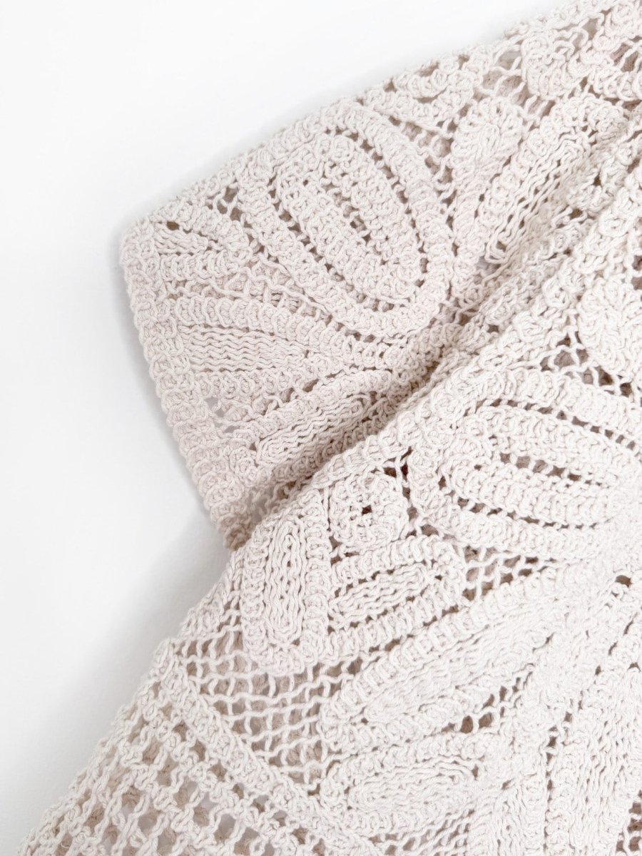 anniewear los angeles crochet knit cardigan top - good market thrift store