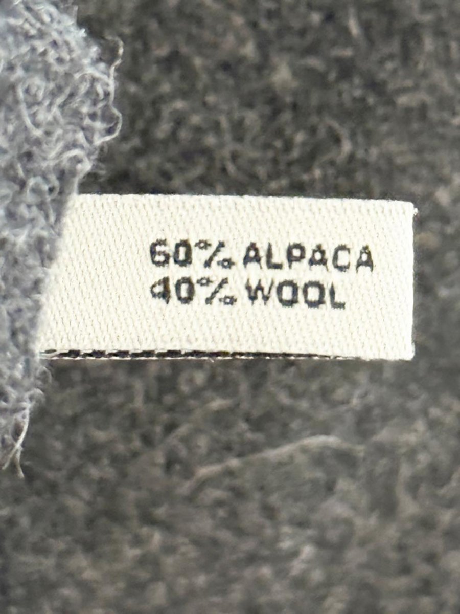 anntarah peru alpaca - wool full zip light jacket - good market thrift store