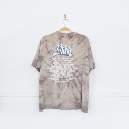 april wine forever for now tie dye tee