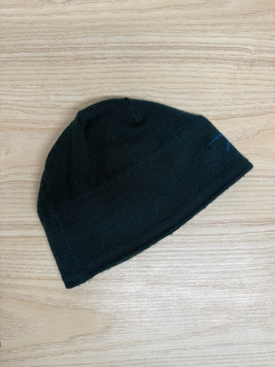 arcteryx bird head merino wool - blend fleece lined beanie - good market thrift store