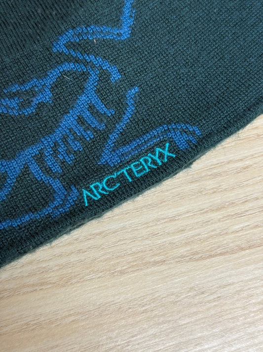 arcteryx bird head merino wool - blend fleece lined beanie - good market thrift store