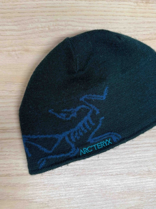 arcteryx bird head merino wool - blend fleece lined beanie - good market thrift store