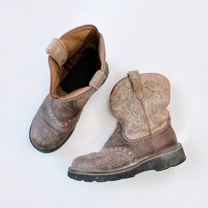 ariat fatbaby heritage leather western boot