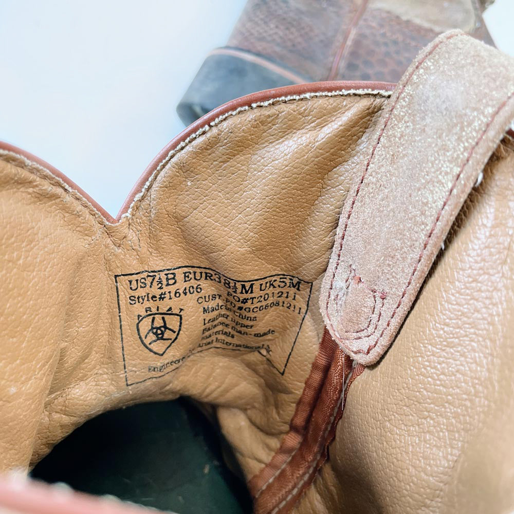 ariat fatbaby heritage leather western boot