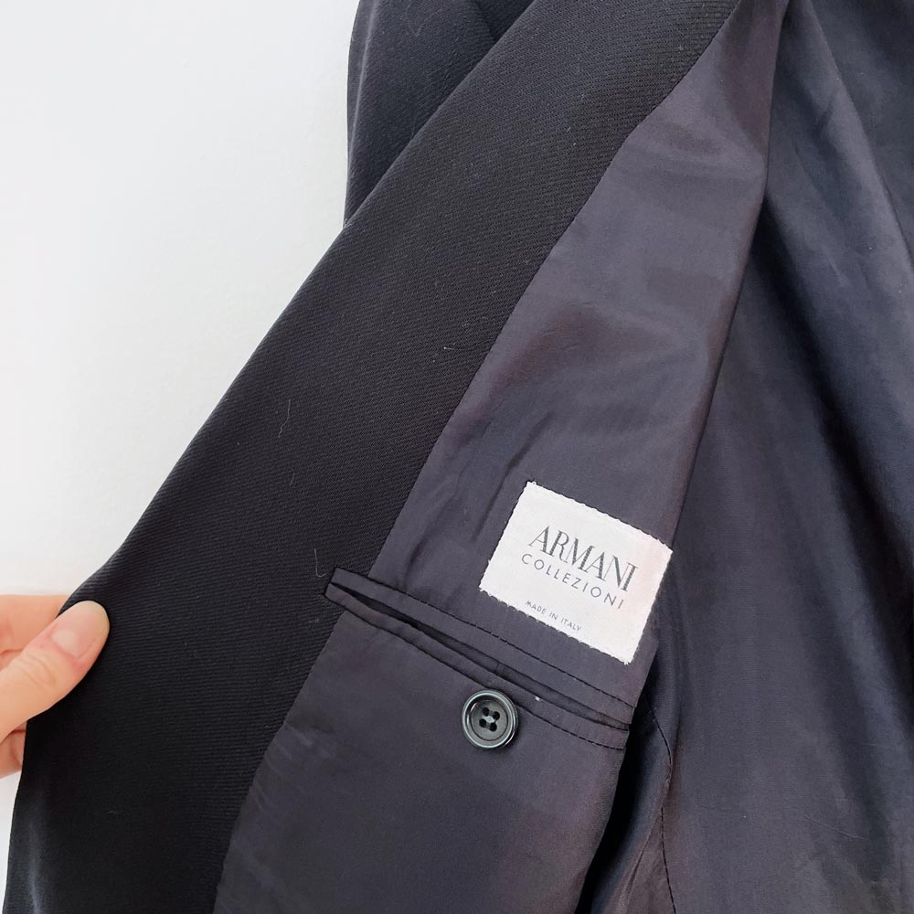 vintage armani collezioni x harry rosen wool blazer