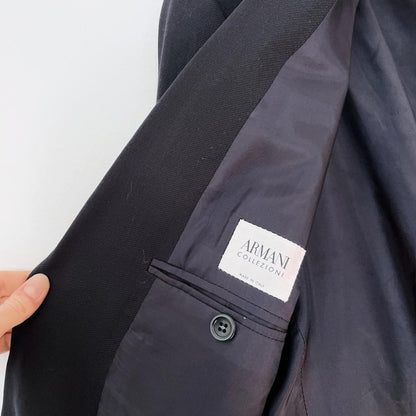 vintage armani collezioni x harry rosen wool blazer