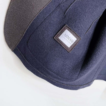 armani collezioni wool raw edgeshirt  jacket - size 48