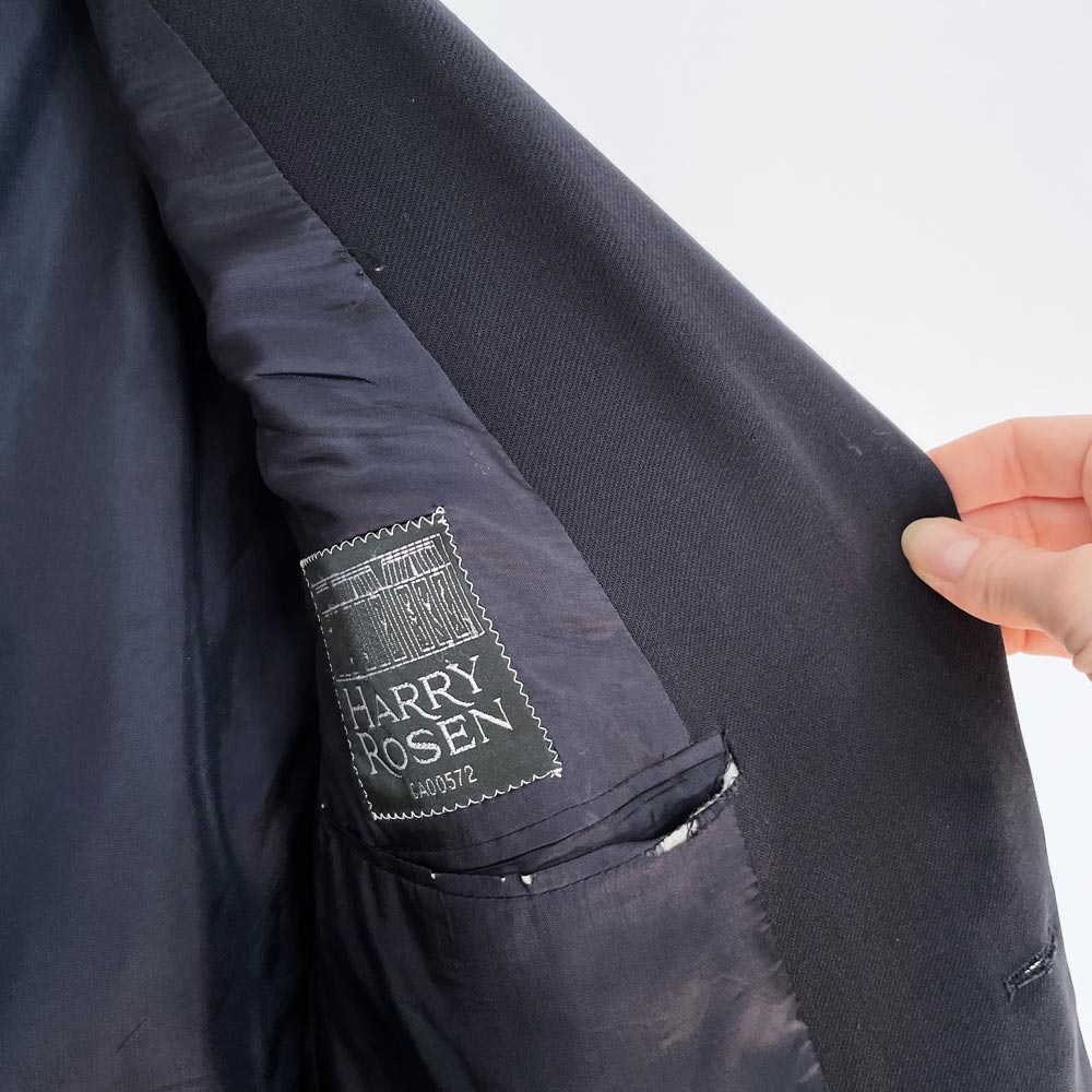 vintage armani collezioni x harry rosen wool blazer