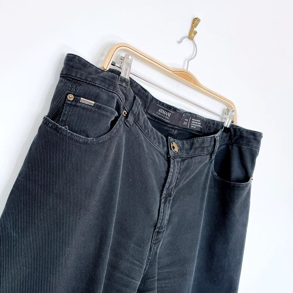 vintage 00 armani collezioni regular straight tight fit pants