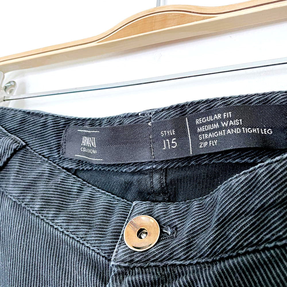 vintage 00 armani collezioni regular straight tight fit pants