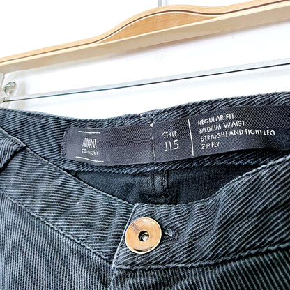 vintage 00 armani collezioni regular straight tight fit pants