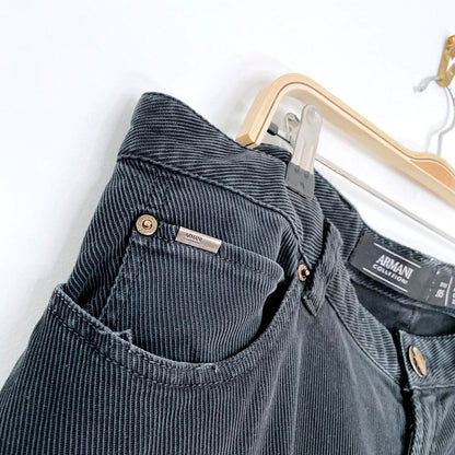 vintage 00 armani collezioni regular straight tight fit pants