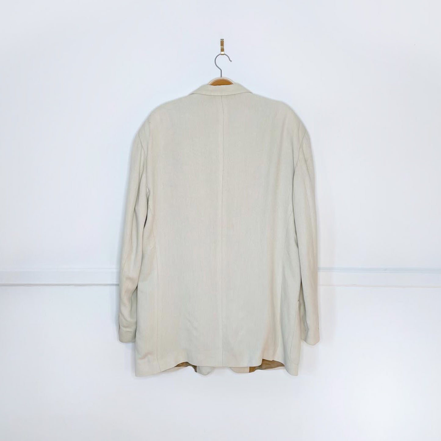 vintage giorgio armani linen-blend savannah jacket