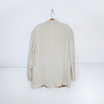 vintage giorgio armani linen-blend savannah jacket