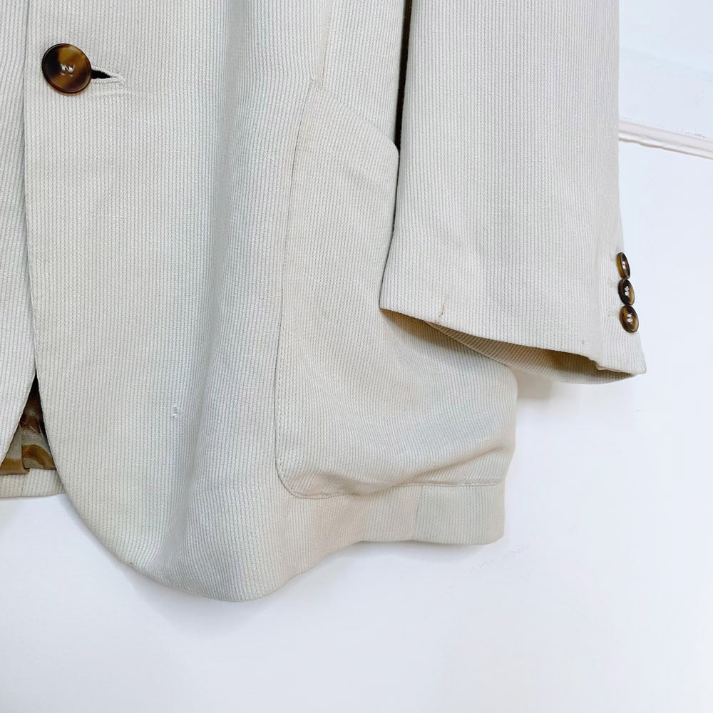 vintage giorgio armani linen-blend savannah jacket