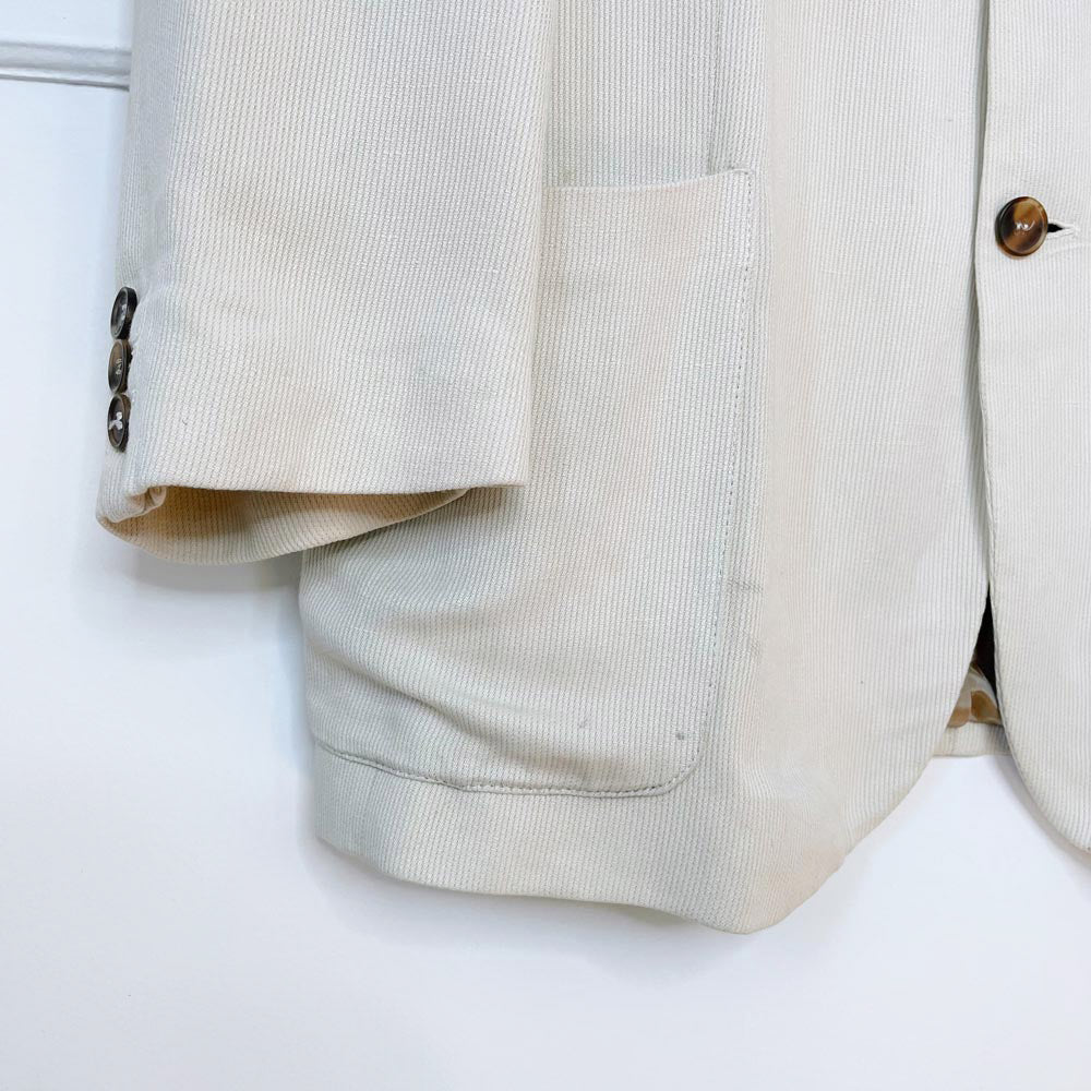 vintage giorgio armani linen-blend savannah jacket