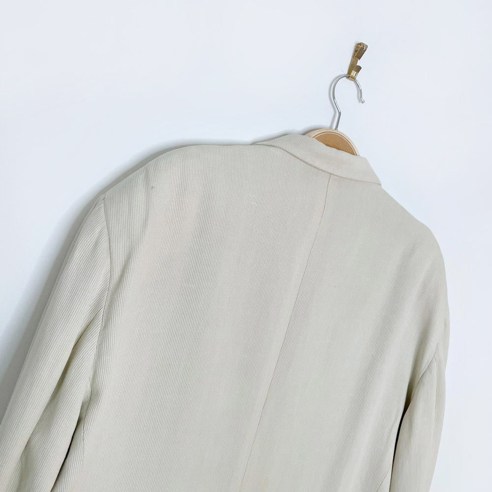 vintage giorgio armani linen-blend savannah jacket