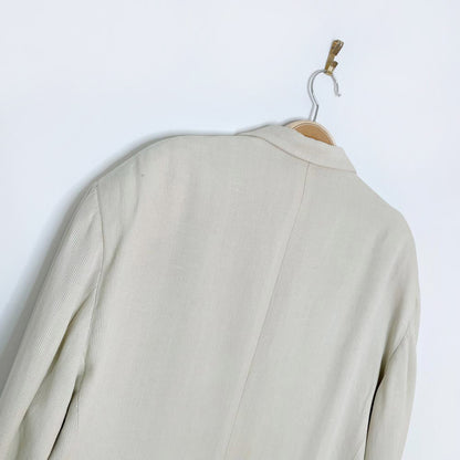 vintage giorgio armani linen-blend savannah jacket