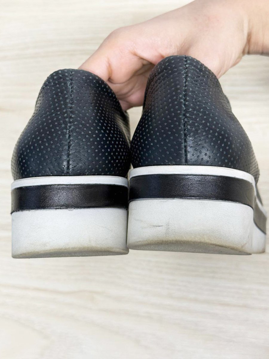 atelier leather striped platform derby shoes | made in Italy - good market thrift store