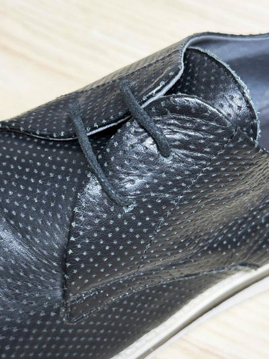 atelier leather striped platform derby shoes | made in Italy - good market thrift store