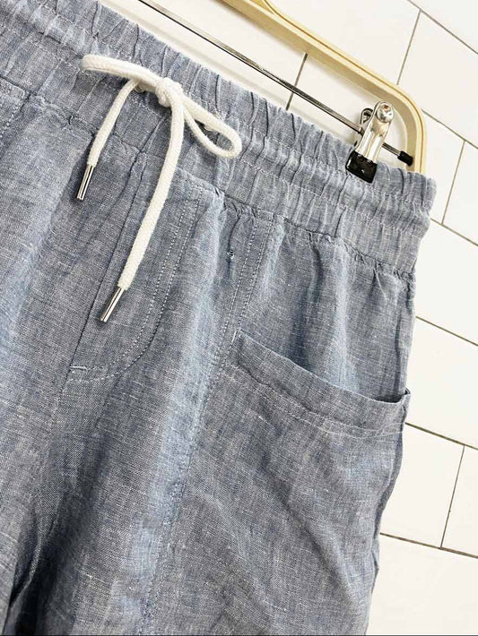 athleta 100% linen drawstring shorts - good market thrift store