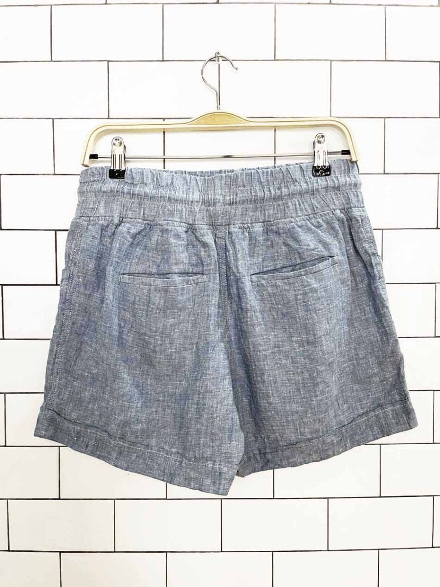athleta 100% linen drawstring shorts - good market thrift store
