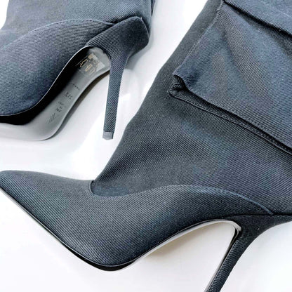 the attico sienna combat knee high boots