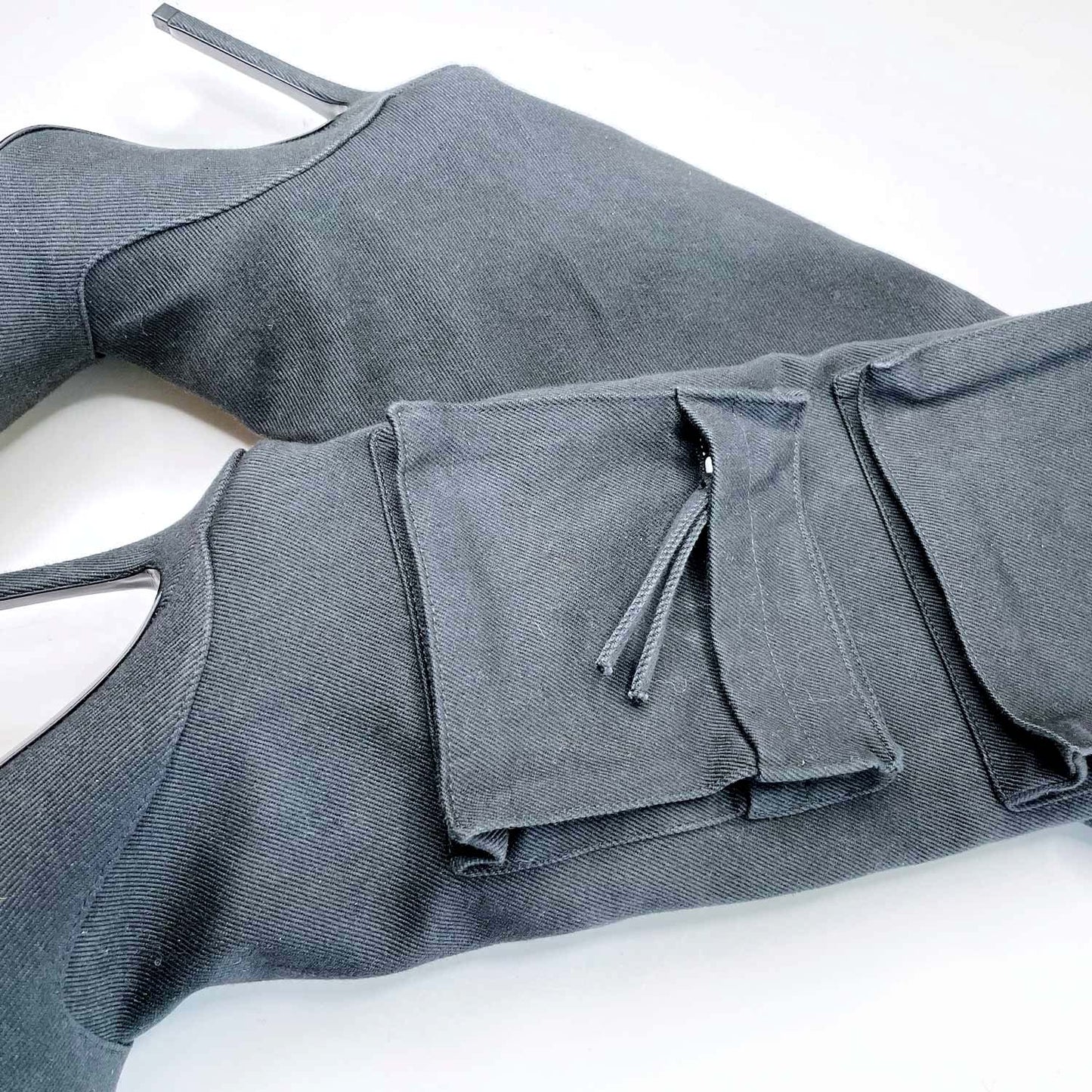 the attico sienna combat knee high boots