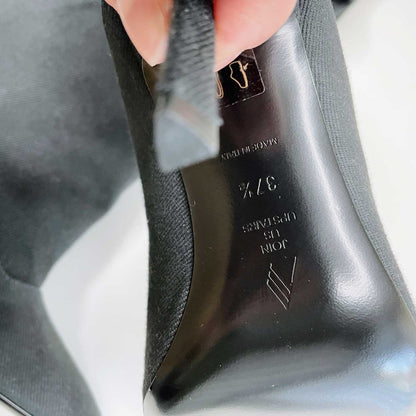 the attico sienna combat knee high boots