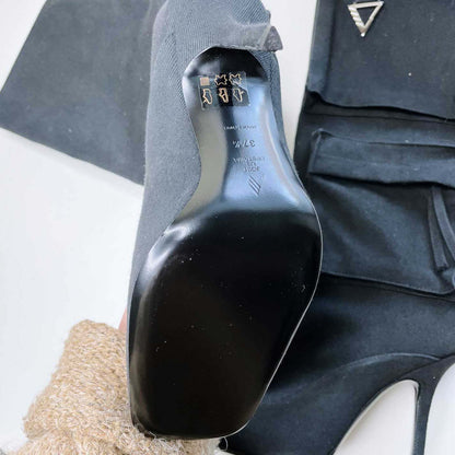 the attico sienna combat knee high boots