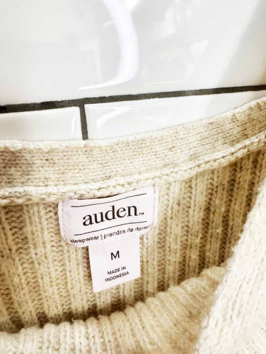 auden cotton-blend chunky knit cropped tank - good market thrift store