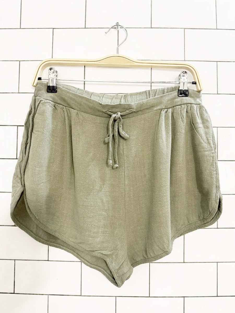 audrey linen - blend track shorts - good market thrift store
