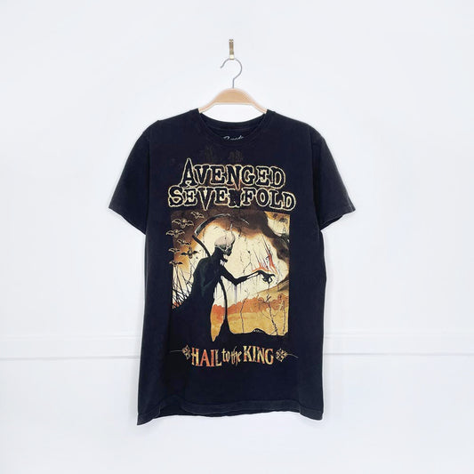 vintage 2014 avenged sevenfold hail to the king tee