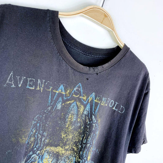 avenged sevenfold reaper distressed tee