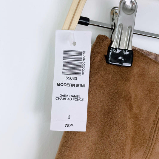 nwt babaton modern mini in dark camel - size 2