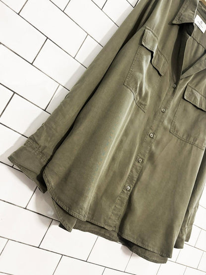 babaton 2025 utility relaxed twill shirt | aritzia - good market thrift store