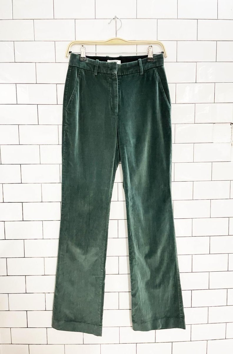 babaton atelier braden velour flare leg trouser | aritzia - good market thrift store