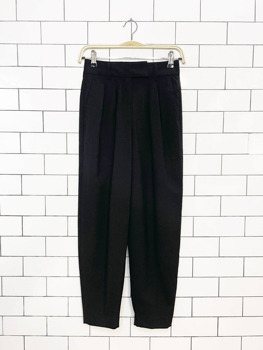 babaton atelier wool-blend pleated balloon leg trouser | aritzia - good market thrift store