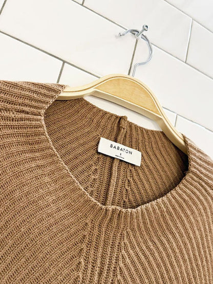 babaton chalmers wool - linen textured knit sweater | aritzia - good market thrift store
