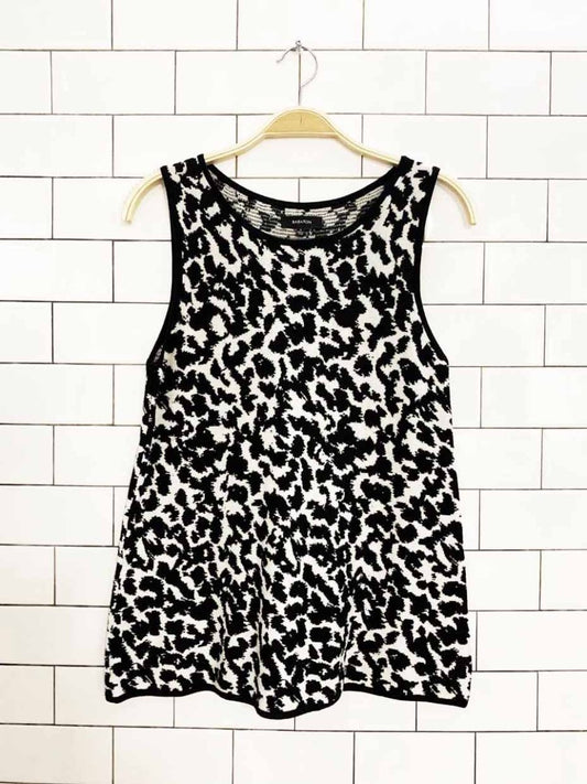 babaton jacquard cotton knit sleeveless top | aritzia - good market thrift store
