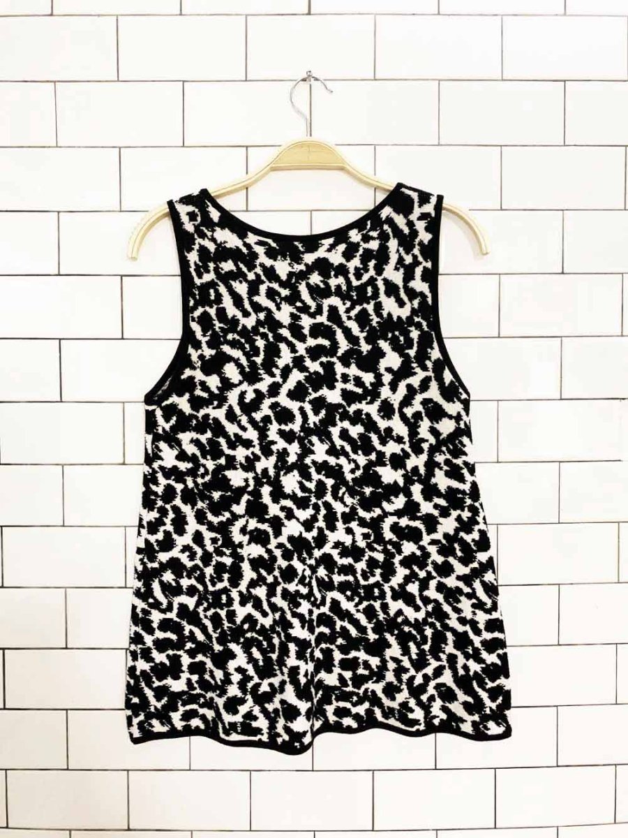 babaton jacquard cotton knit sleeveless top | aritzia - good market thrift store