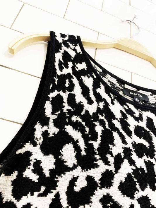 babaton jacquard cotton knit sleeveless top | aritzia - good market thrift store