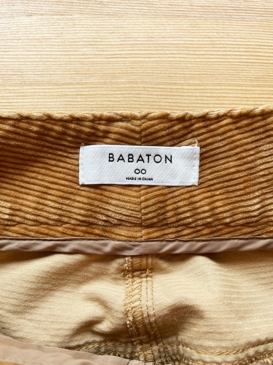 babaton joey chunky cord high waist flared pants | aritzia - good market thrift store