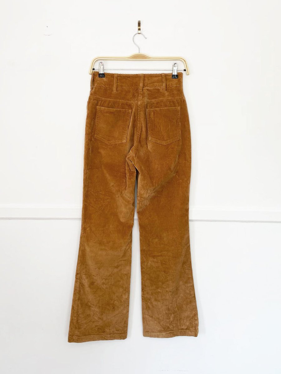babaton joey chunky cord high waist flared pants | aritzia - good market thrift store